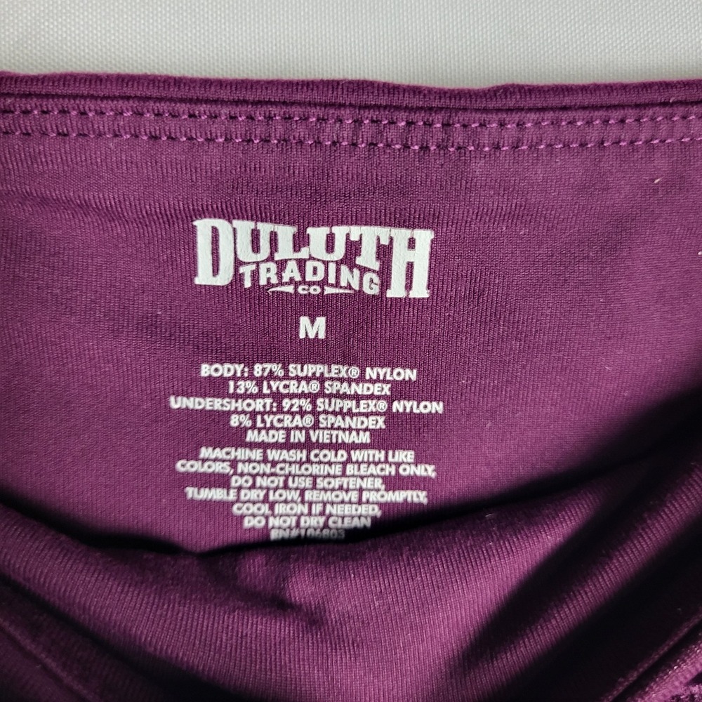 Duluth Trading Co Skort Women's Medium Purple Stretch Zipper Pockets Outdoor - Picture 7 of 7